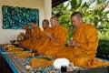 Blessings by thai monks