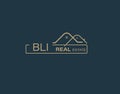 BLI Real Estate and Consultants Logo Design Vectors images. Luxury Real Estate Logo Design Royalty Free Stock Photo