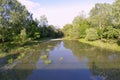 Blind arm of the thaya river with the territory of Lower Morava