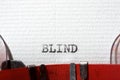 Blind concept view Royalty Free Stock Photo