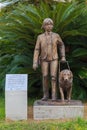 Blind girl and dog statue at Nagasaki Station