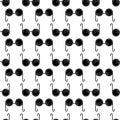 Blind glasses pattern seamless vector