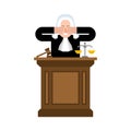 Blind judge. Magistrate doesn`t see. bribery justice Royalty Free Stock Photo