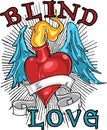 Blind love t-shirt design