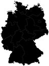 Blind map of Germany