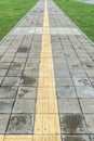 Blind tactile way