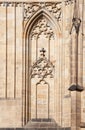 Blind window of St. Vitus cathedral in Prague