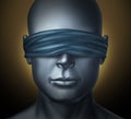 Blindfolded Royalty Free Stock Photo