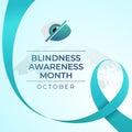 Blindness awareness month design template good for celebrations.