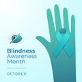 Blindness awareness month design template good for celebrations.