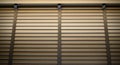 Blinds, Evening sun light outside window blinds, sunshine and shadow on window blind, decorative interior in home Royalty Free Stock Photo