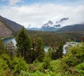 Blindsee alpine lake summer landscape with fir forest on shore, Biberwier, Tirol, Austria Royalty Free Stock Photo