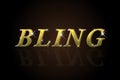 Bling bling golden image design