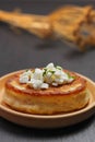 Blini with cottage cheese