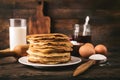 Blini, russian thin pancakes or crepes