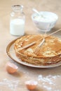 Blini - traditional Russian pancakes