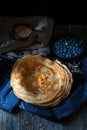 Blinis, blintzes - thick russian crepes
