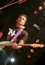 Blink 182 , Mark Hoppus during the concert Royalty Free Stock Photo