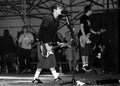 Blink 182 Tom DeLonge and Mark Hoppus during the concert Royalty Free Stock Photo