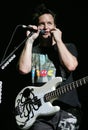 Blink 182 performs in concert