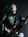 Blink 182 performs in concert