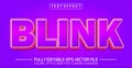 Blink text style effect gradient color 3d concept Royalty Free Stock Photo