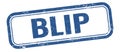 BLIP text on blue grungy vintage stamp Royalty Free Stock Photo