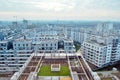 Bliska Wola. Modern residential area in the prestigious district of Warsaw Wola. Royalty Free Stock Photo