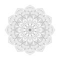 Blissful Beautifull Mandala Coloring Book Page for kdp Book Interior