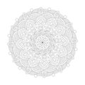 Blissful Blooms rotate coloring book mandala page for kdp book interior