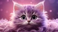 Blissful Whiskers: A Charming Close-Up of a Cartoon Cat