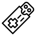 Blister pack icon, outline style Royalty Free Stock Photo