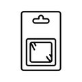 Blister pack line icon. Vector isolated element