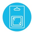 Blister pack line icon. Vector isolated element