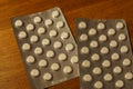 Blister packs antibiotics and pills