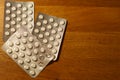 Blister packs antibiotics and pills