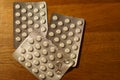 Blister packs antibiotics and pills