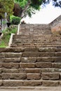 stone stairs in the Penataran temple area