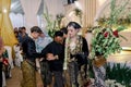 Blitar Indonesia April 7 2023, Javanese traditional wedding procession with typical black Javanese clothes