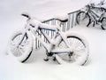 Blizzard Bikes Royalty Free Stock Photo