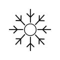 blizzard icon. Element of Whether for mobile concept and web apps icon. Outline, thin line icon for website design and development