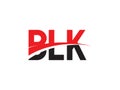 BLK Letter Initial Logo Design Vector Illustration Royalty Free Stock Photo