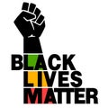 Black lives matters. Social poster, banner.