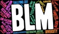 BLM Word Cloud Royalty Free Stock Photo