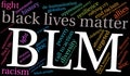 BLM Word Cloud Royalty Free Stock Photo
