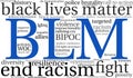 BLM Word Cloud Royalty Free Stock Photo