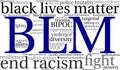 BLM Word Cloud Royalty Free Stock Photo