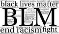 BLM Word Cloud Royalty Free Stock Photo