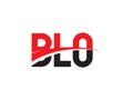 BLO Letter Initial Logo Design Vector Illustration Royalty Free Stock Photo