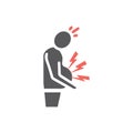 bloating icon. Vector icon for web graphic.